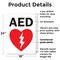 Signmission AED Sign (with graphic), 18 in W x Rectangle, Plastic OS-2PACK-MISC-P-1824-L-19478 - alternate 3